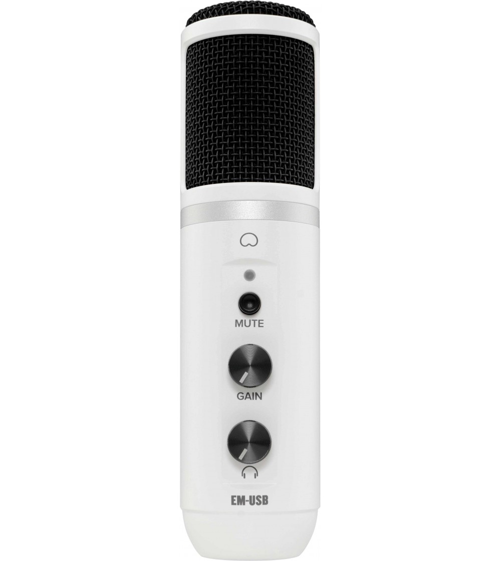 MACKIE Micrófono de condensador gran diafragma EM-USB WHITE