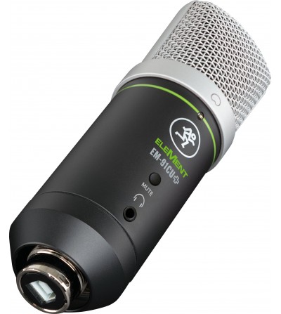 MACKIE Micrófono de condensador gran diafragma EM-91CU+ USB