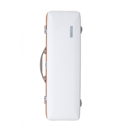 Estuche rectangular Violín BAM Ice Suprême Hightech ICE2018XLW Blanco/Naranja 4/4