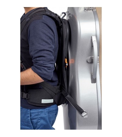 Mochila ergonómica 9036 Bam para estuche de cello con bolsa para partituras