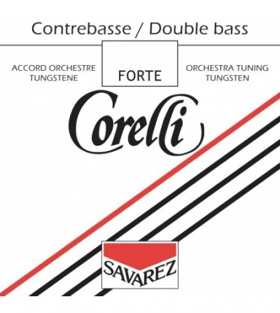 Corelli orquesta tungsteno 370F Forte 4/4 Set de cuerdas contrabajo