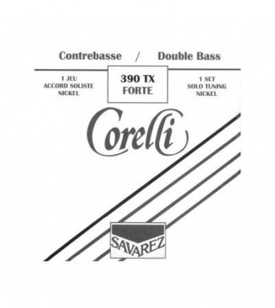Corelli Solista níquel 390TX Forte 4/4 Set de cuerdas contrabajo