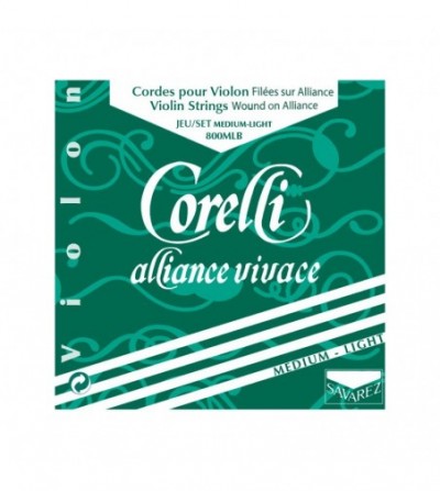 Corelli Alliance Vivace 800MLB Medium-Light 4/4 Set de cuerdas violín