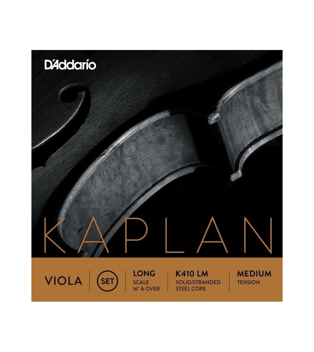 D'Addario Kaplan K410 LM Long, Medium Set de cuerdas viola