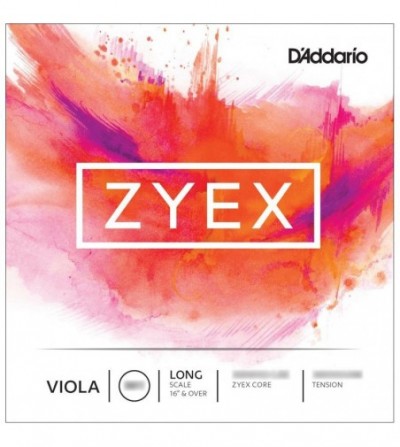 D'Addario Zyex DZ410LH Long, Heavy Set de cuerdas viola