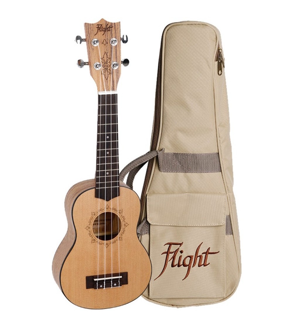 Ukelele Soprano Flight DUS-320 Designer Zebrano