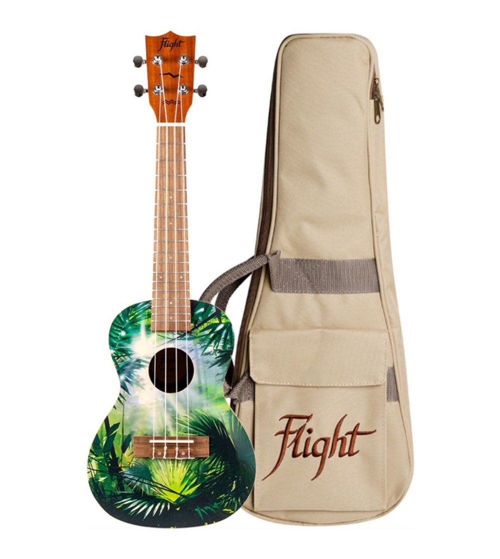 Ukelele Concierto Flight AUC-33 Art Series Jungle
