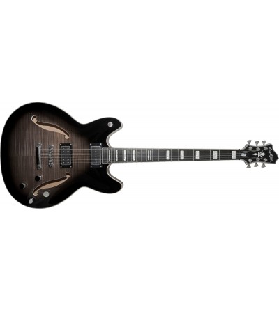 HAGSTROM Guitarra de cuerpo semi-hueco VIKING DLX BARITONE CBB.