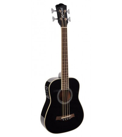 Richwood RTB-80-BK acoustic travel bass 620mm scale, solid top, Fishman Presys EQ, black, with bag