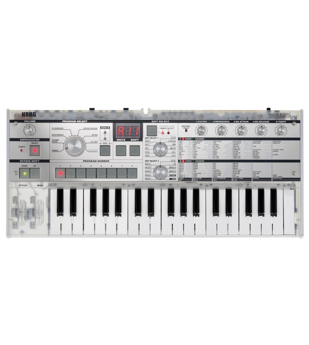 KORG Teclado sintetizador profesional MICROKORG CRYSTAL