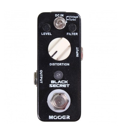 MOOER Pedal de distorsion BLACK SECRET DISTORTION