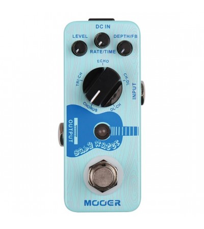 MOOER Pedal de chorus BABY WATER DELAY Y CHORUS ACÚSTICO