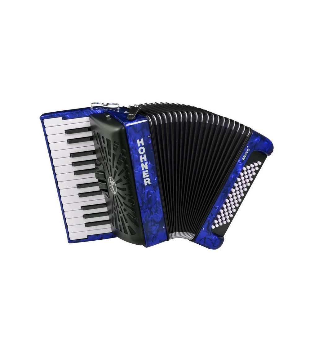 HOHNER Acordeon de piano cromatico BRAVO II 60 AZUL A16982 SILENTKEY