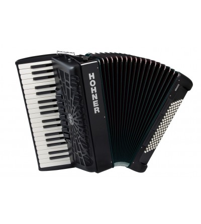 HOHNER Acordeon de piano cromatico BRAVO III 96 NEGRO A16722 SILENTKEY