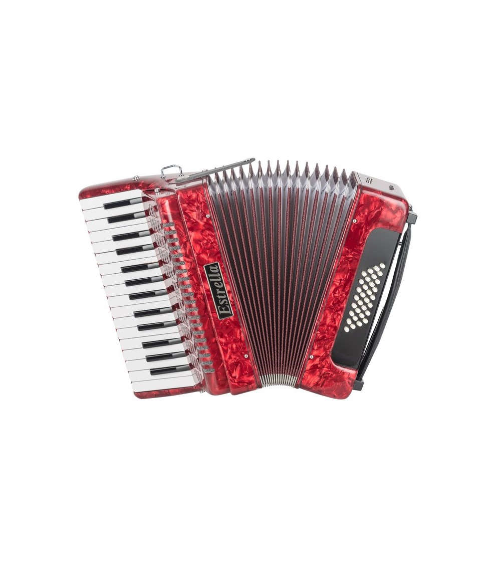 ACORDEÓN ESTRELLA 30/32 ROJO