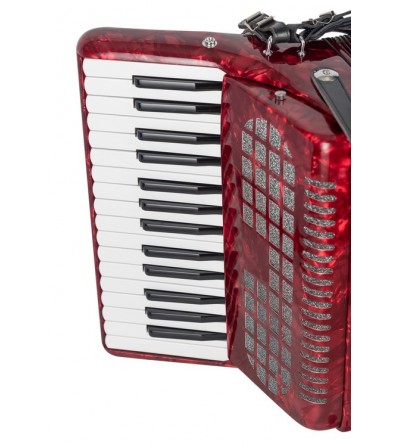 ACORDEÓN ESTRELLA 30/32 ROJO