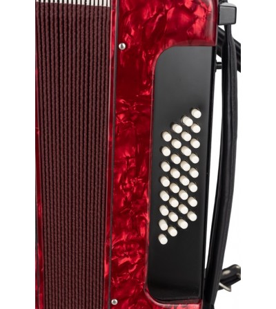 ACORDEÓN ESTRELLA 30/32 ROJO