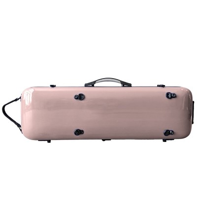 Estuche violín Rapsody Rainbow rectangular 4/4 rosa palo