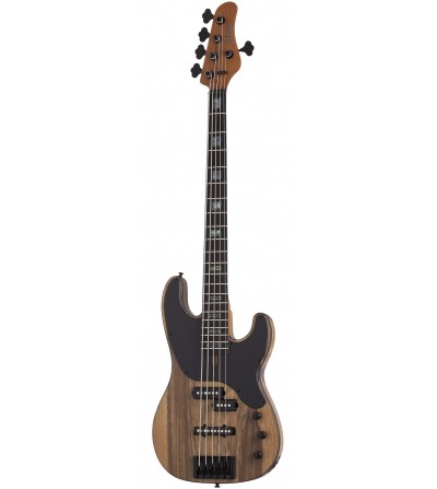 SCHECTER Bajo de 5 cuerdas MODEL-T 5 EXOTIC BLACK LIMBA BL