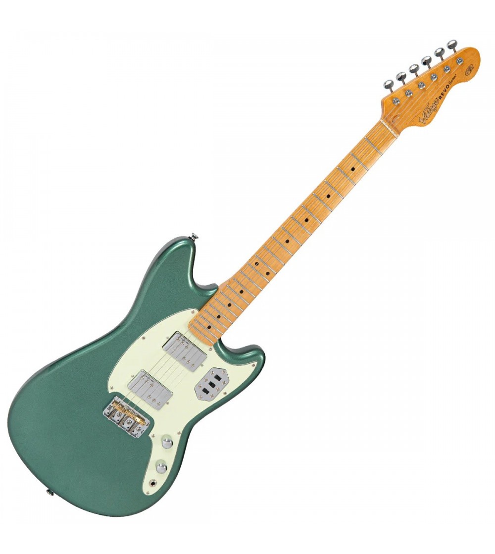 Vintage VRCT55MG REVO Series Colt HH Twin Hardtail Metallic Sherwood Green