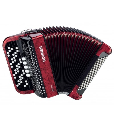 HOHNER Acordeon de botones cromatico NOVA III 96 RED, C-STEPPED