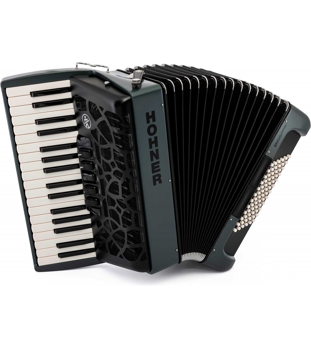 HOHNER Acordeon de piano cromatico BRAVO MYCOLOR III 72 TWILIGHT (RAL 7026)