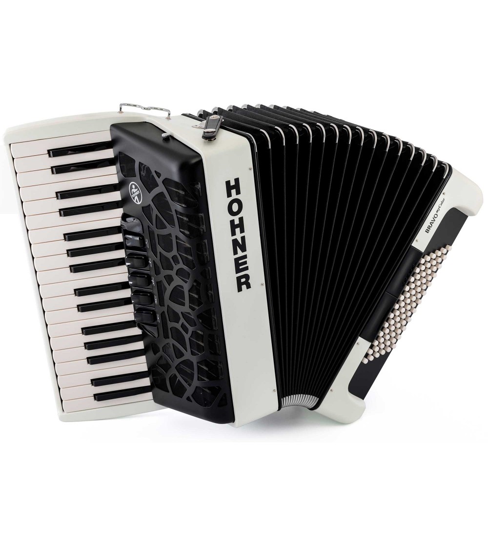 HOHNER Acordeon de piano cromatico BRAVO MYCOLOR III 72 DAY (RAL 9010).