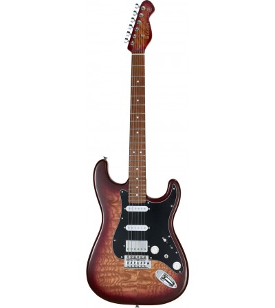 MOOER Guitarra electrica con usb/midi integrado MSC20 PRO AMBER BROWN