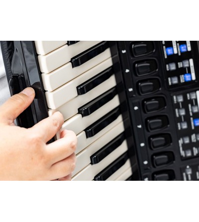 KORG Acordeon de piano cromatico FISA SUPREMA, PIANO, METALLIC BLACK