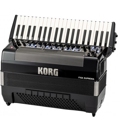 KORG Acordeon de piano cromatico FISA SUPREMA, PIANO, METALLIC BLACK