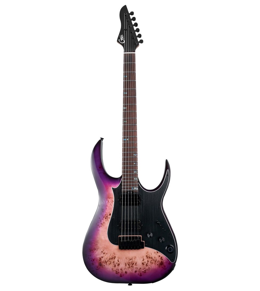 MOOER Guitarra electrica con usb/midi integrado GTRS M810 PURPLE BURST