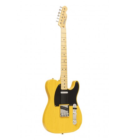Tokai TTE118 BTB/M. Vintage solid body electric guitar, maple fingerboard, Butter Scotch Blond finish + case