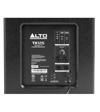 ALTO TX12S
Subgrave autoamplificado de 12", 900W, con DSP